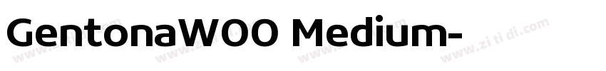 GentonaW00 Medium字体转换